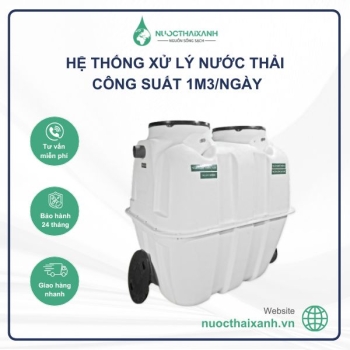 Hệ thống xử lý nước thải 1m3/Ngày