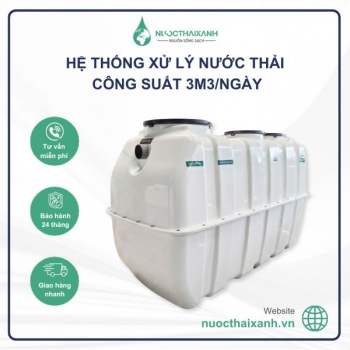 Hệ thống xử lý nước thải 3m3/Ngày