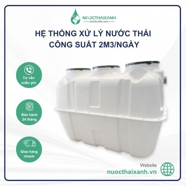 Hệ thống xử lý nước thải 2m3/Ngày